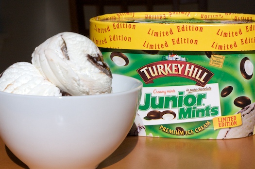 mint ice cream. Junior Mint Ice Cream