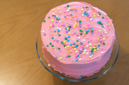 happy birthday cake pink. Hot Pink Cake
