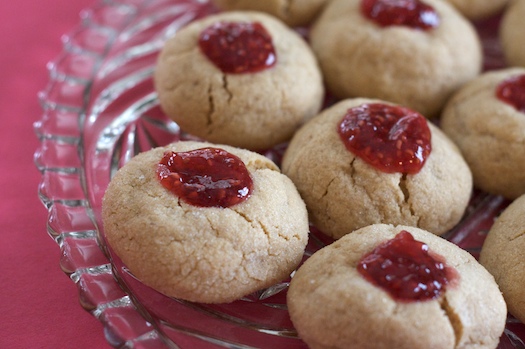 Peanut Butter and Jelly Thumbprints