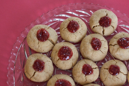 Peanut Butter and Jelly Thumbprints