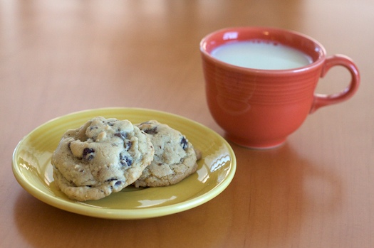 Raspberry Lemon Chocolate Chip Cookies