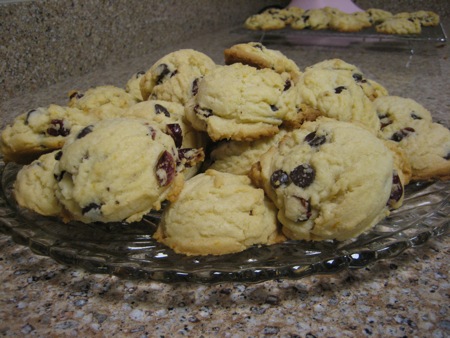 Cranberry Orange Dark Chocolate Cookies
