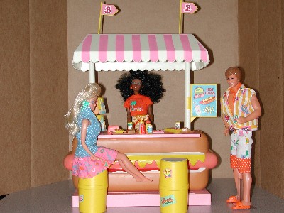 hot dog stand. I had a Barbie Hot Dog Stand