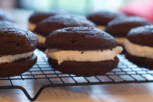 Classic Chocolate Whoopie Pies with Marshmallow Filling — Erin Cooks